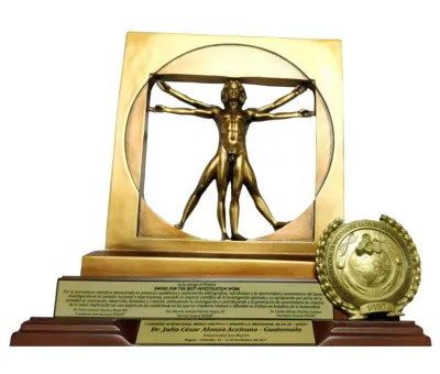 Premio al mejor trabajo de investigación — Dr. Julio Alonzo, Universidad San Martín, Bogotá 2017
