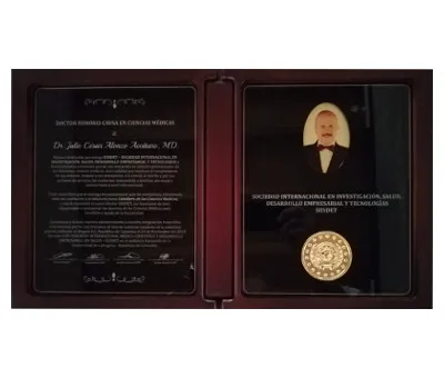 Doctor Honoris Causa en Ciencias Médicas y Caballero de las Ciencias Médicas — Dr. Julio Alonzo, Cartagena 2018
