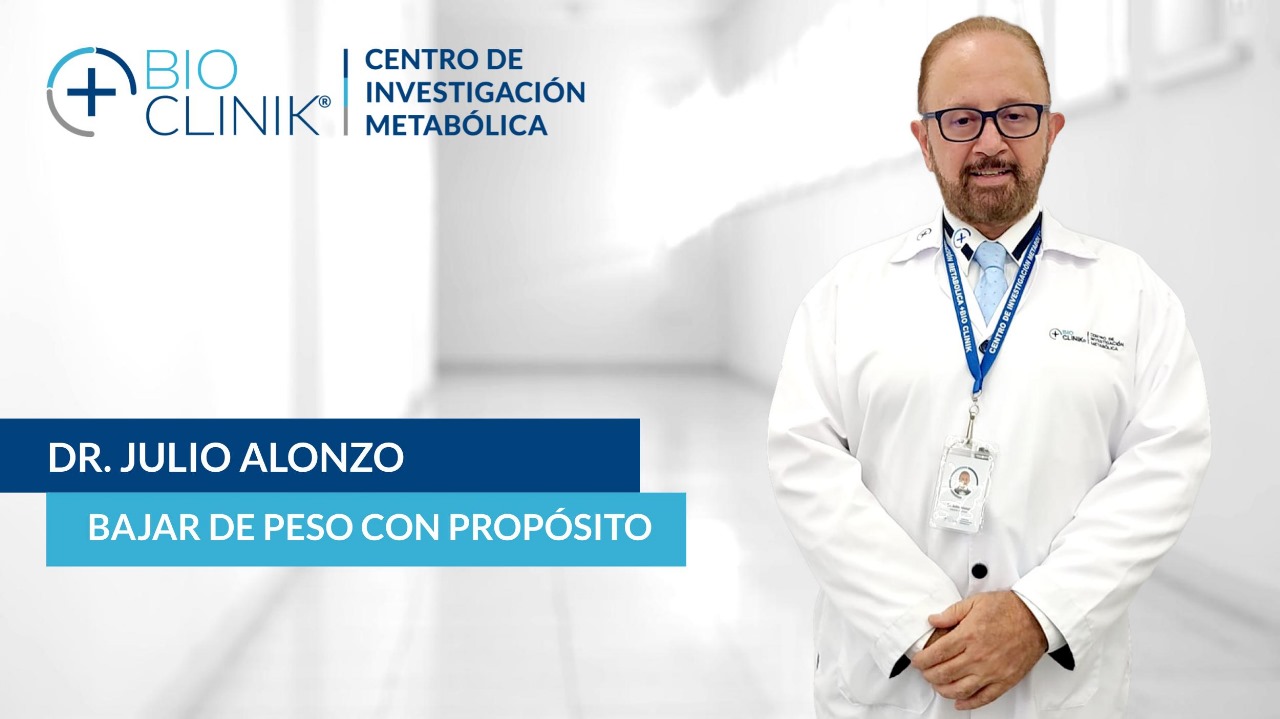 Carátula de Bajar de peso con propósito — Dr. Julio Alonzo y +Bio Clinik