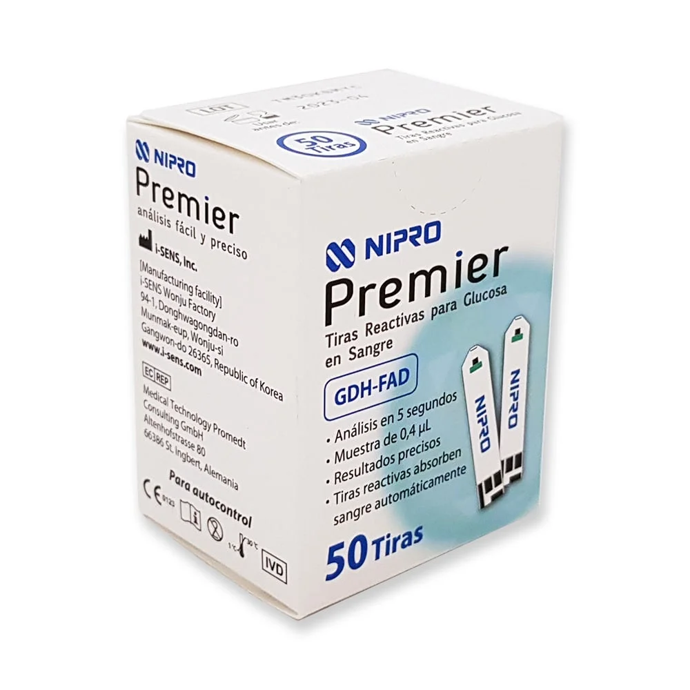 Tiras reactivas Nipro Premier (50 unidades)